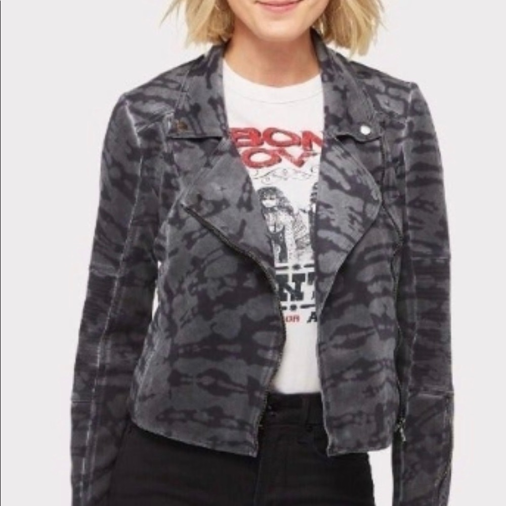 Marrakech Marni Scuba Suede Jacket - Color Black Pearl Dye Size Small